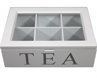 Krabička na čaj biela 86625